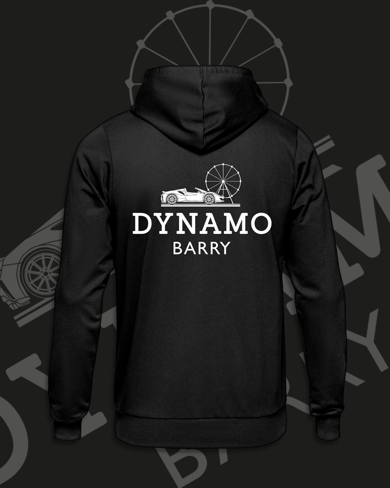 DYNAMO "BARRY ISLAND" ZIP HOODIE (JET BLACK)